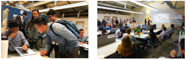 A group of people in a room Description automaticallygenerated